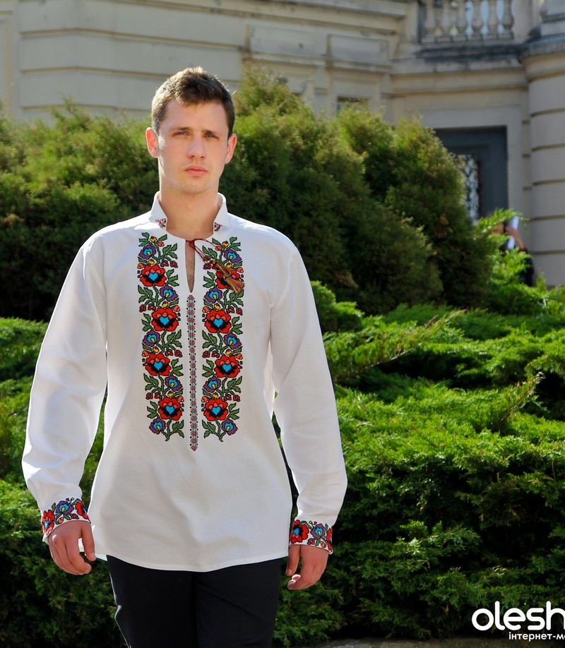 Чоловіча вишиванка “Червона рута”