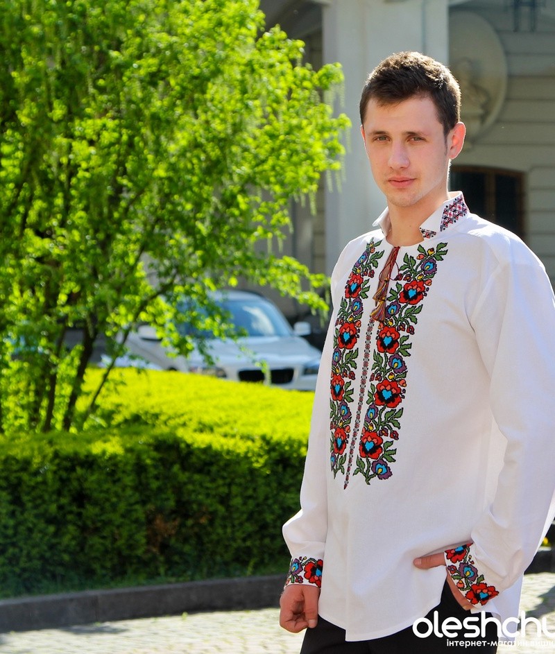 Чоловіча вишиванка “Червона рута”