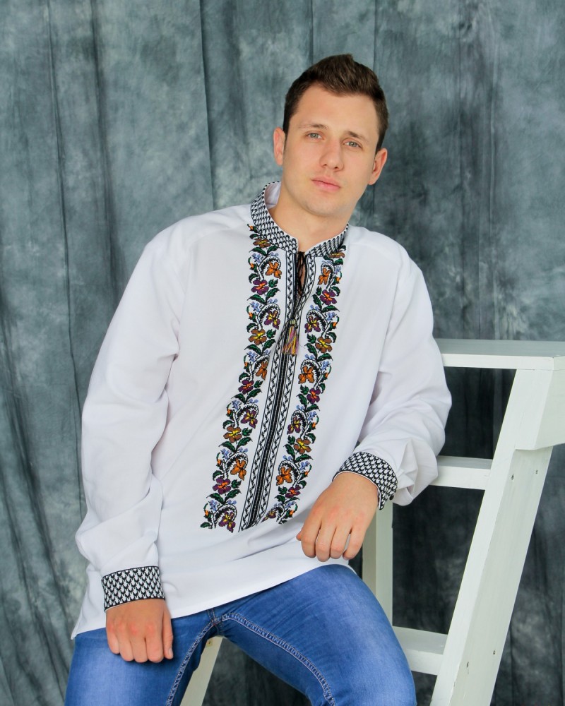 Сорочка чоловіча “Квітковий вир”