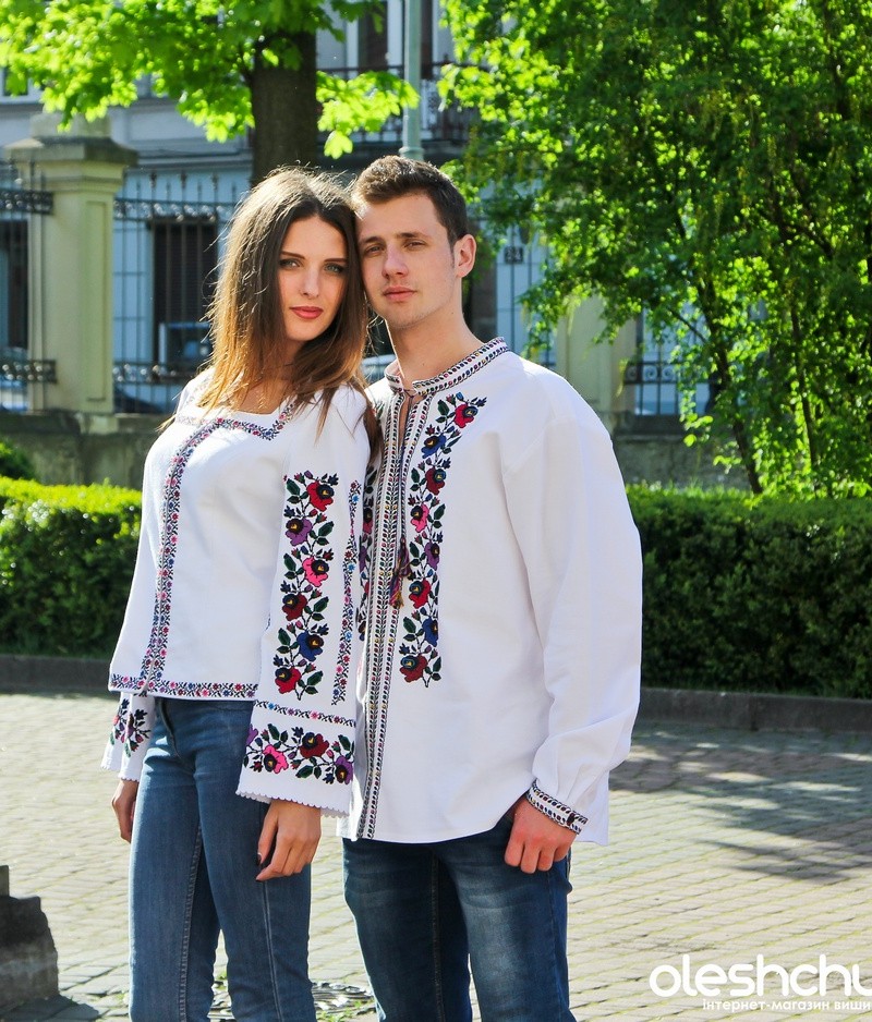 Вишиванки для пари “Королівський сад”