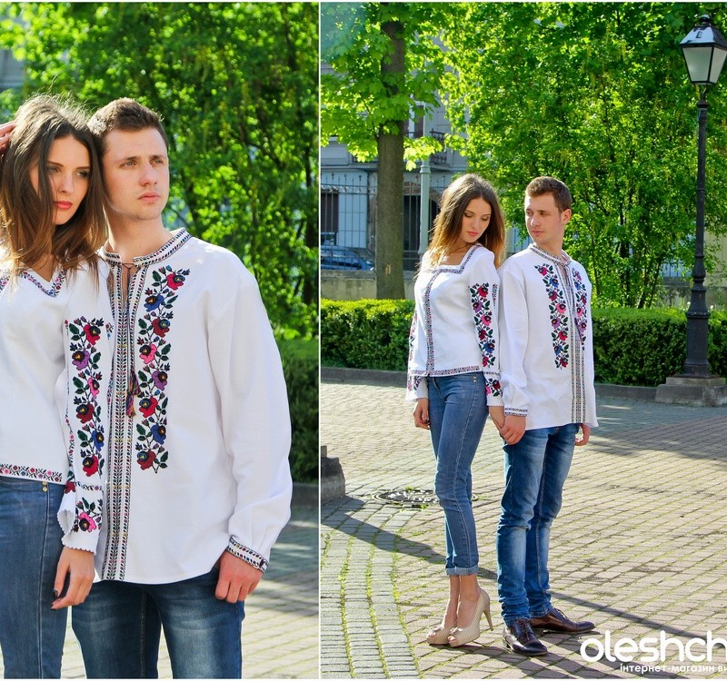 Вишиванки для пари “Королівський сад”