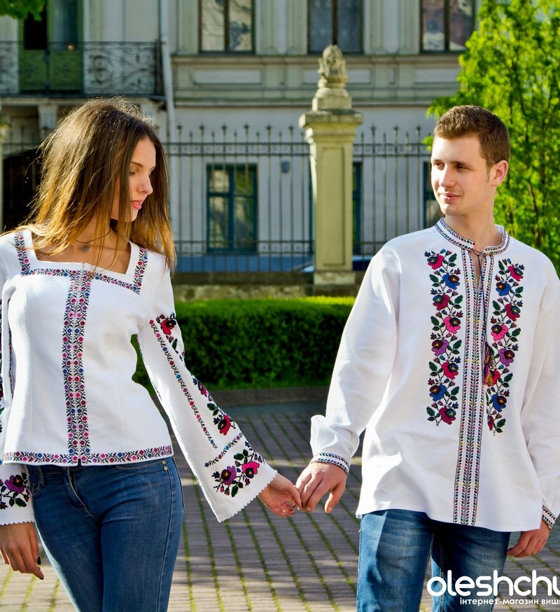 Вишиванки для пари “Королівський сад”